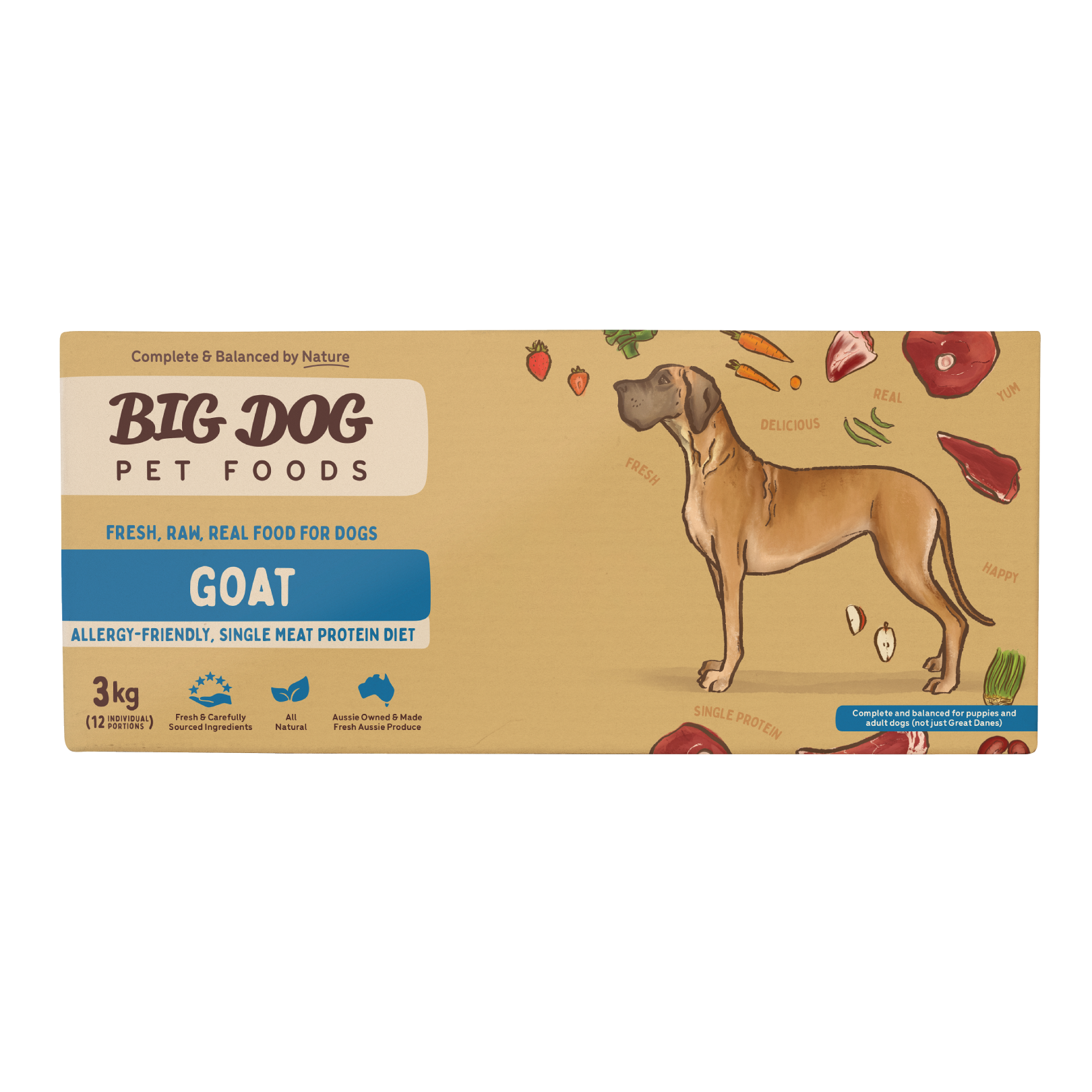 Big Dog Barf Dog Goat 3KG