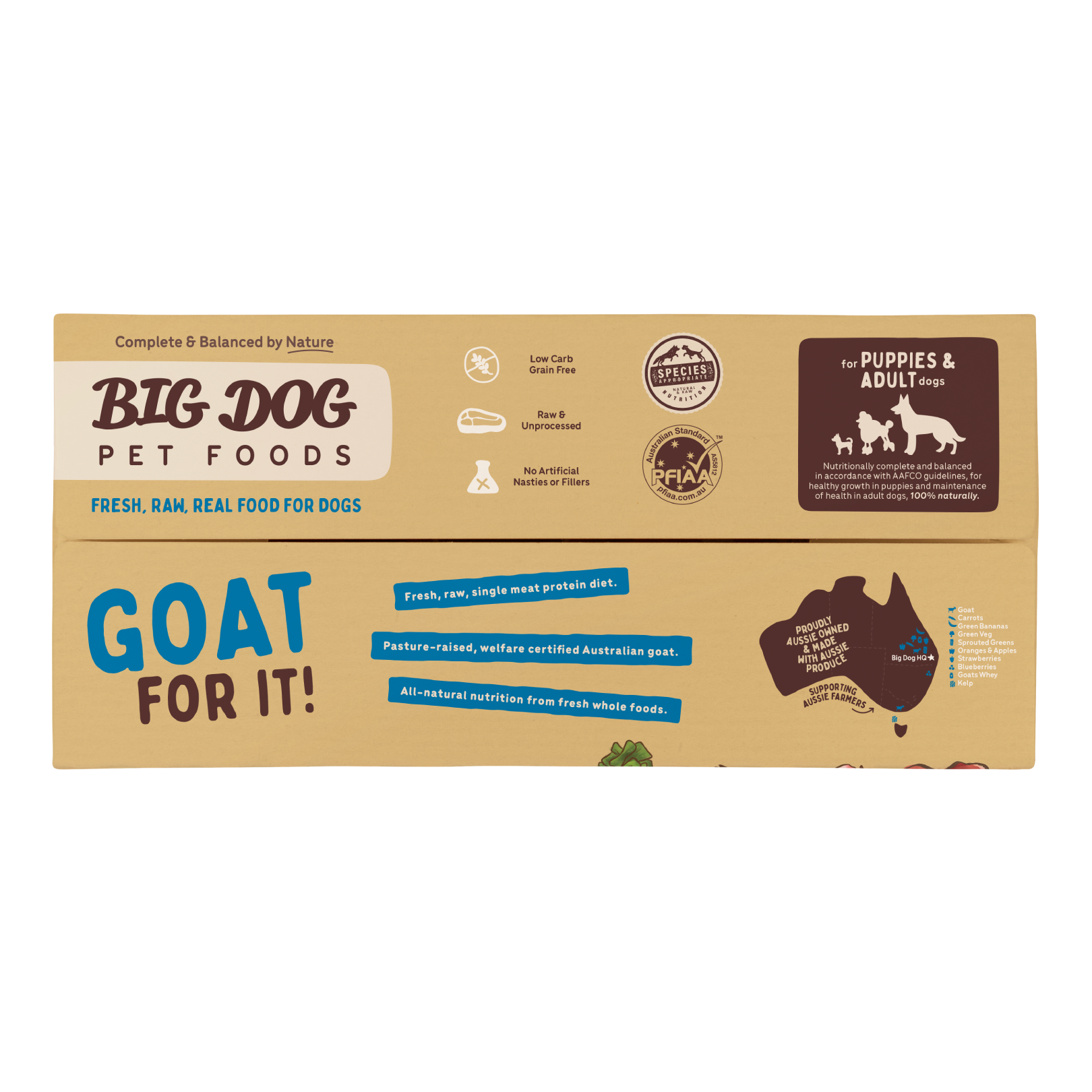 Big Dog Barf Dog Goat 3KG