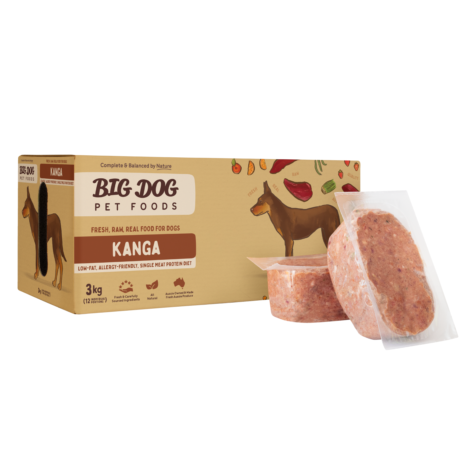 Big Dog Barf Dog Kangaroo 3KG