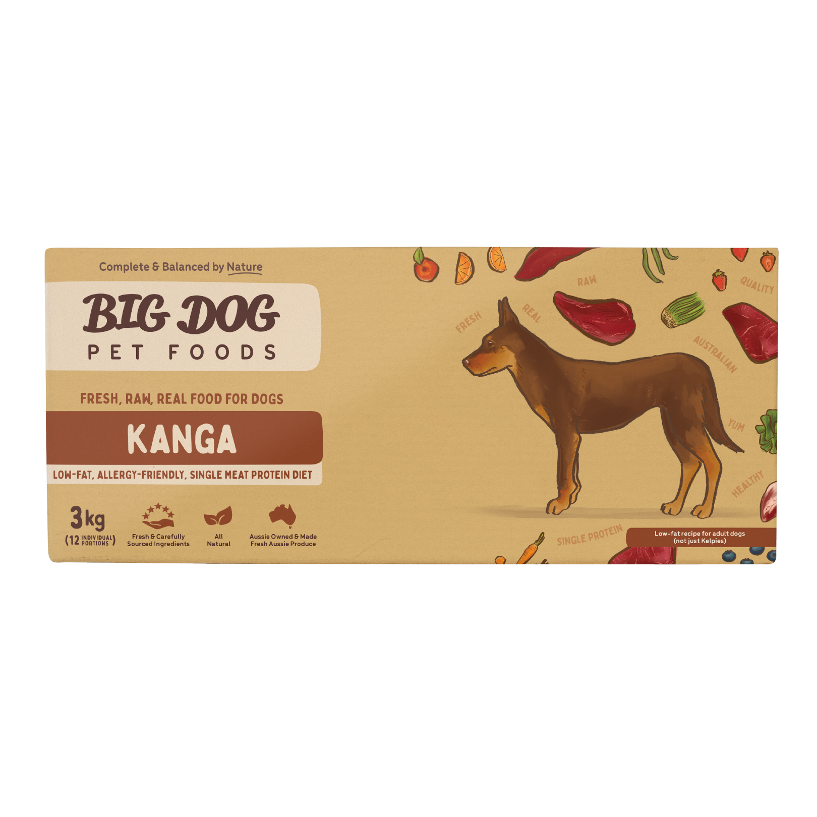Big Dog Barf Dog Kangaroo 3KG