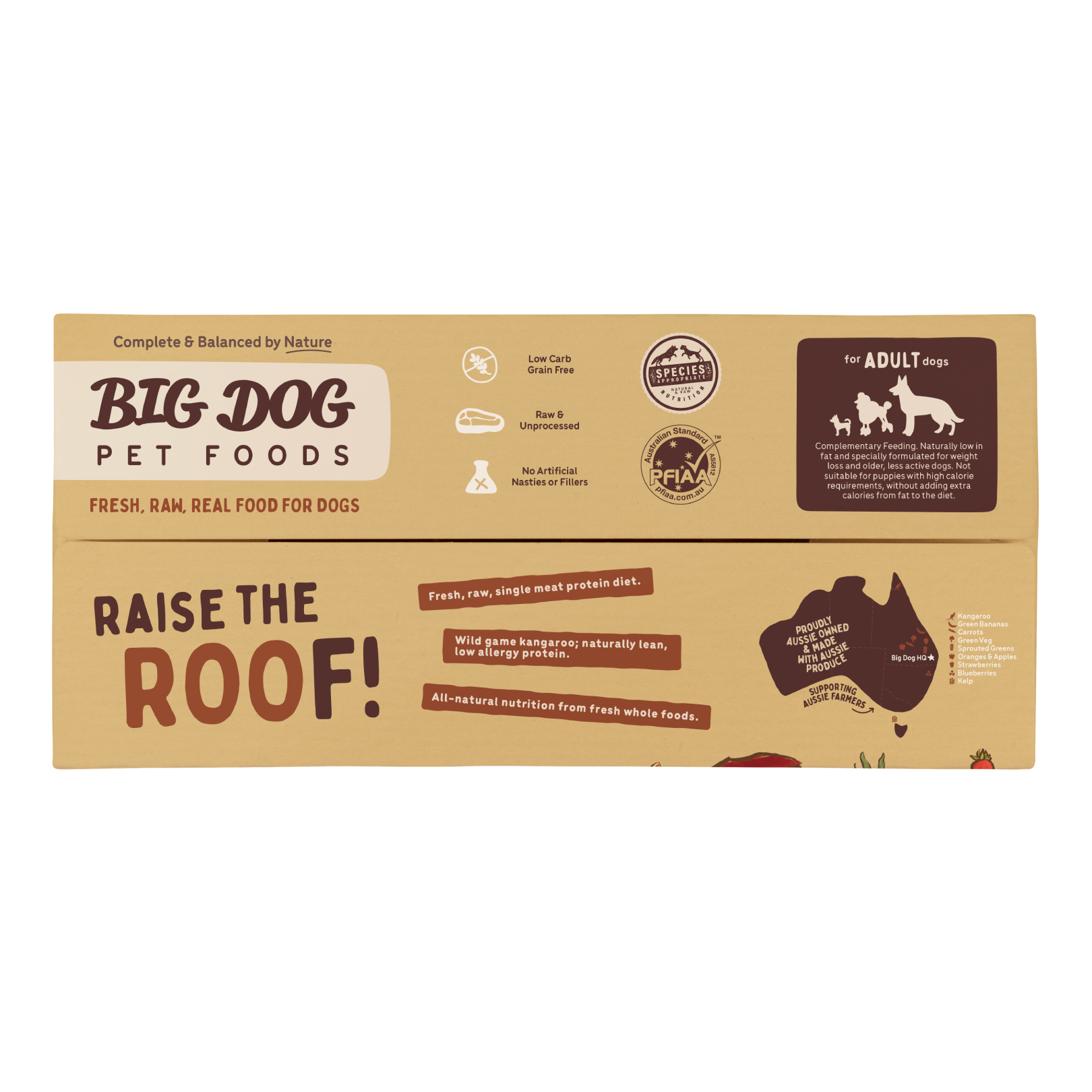 Big Dog Barf Dog Kangaroo 3KG