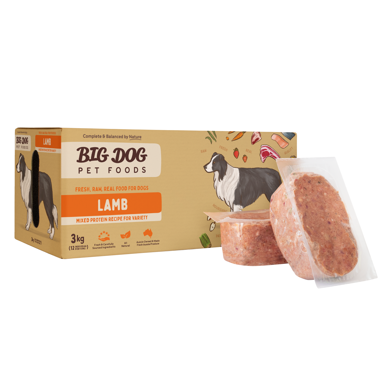 Big Dog Barf Dog Lamb 3KG