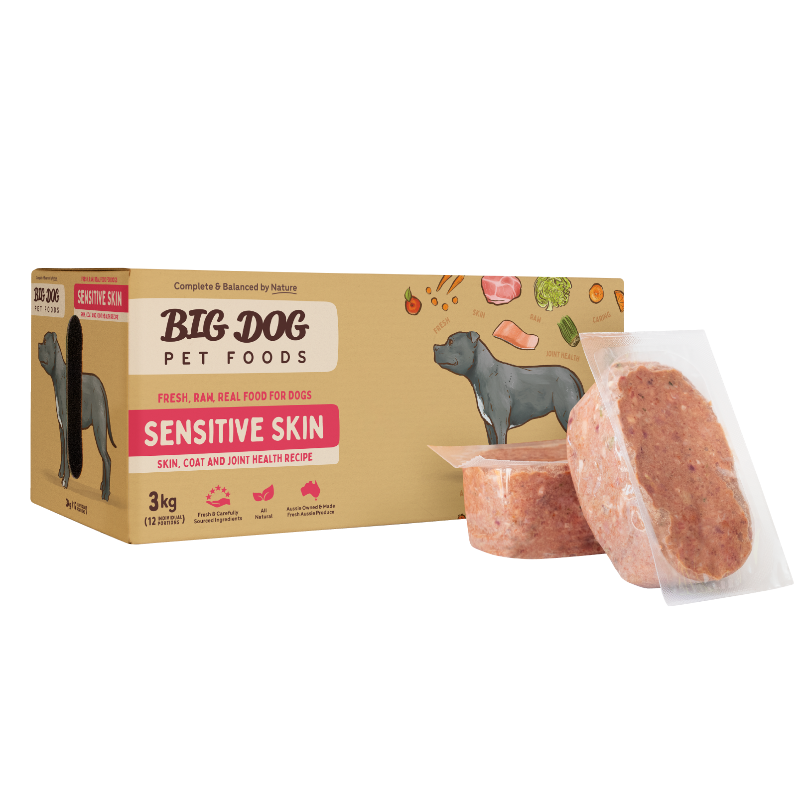Big Dog Barf Dog Sensitive Skin 3KG