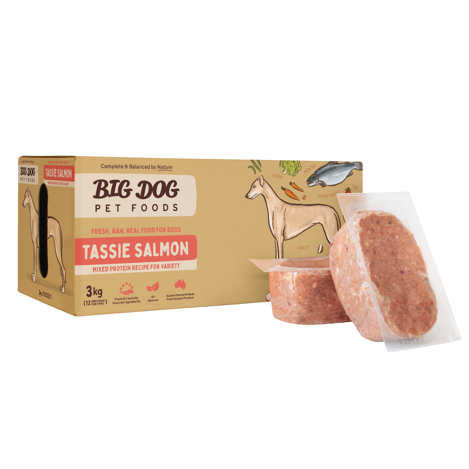 Big Dog Barf Dog Tasmanian Salmon 3KG