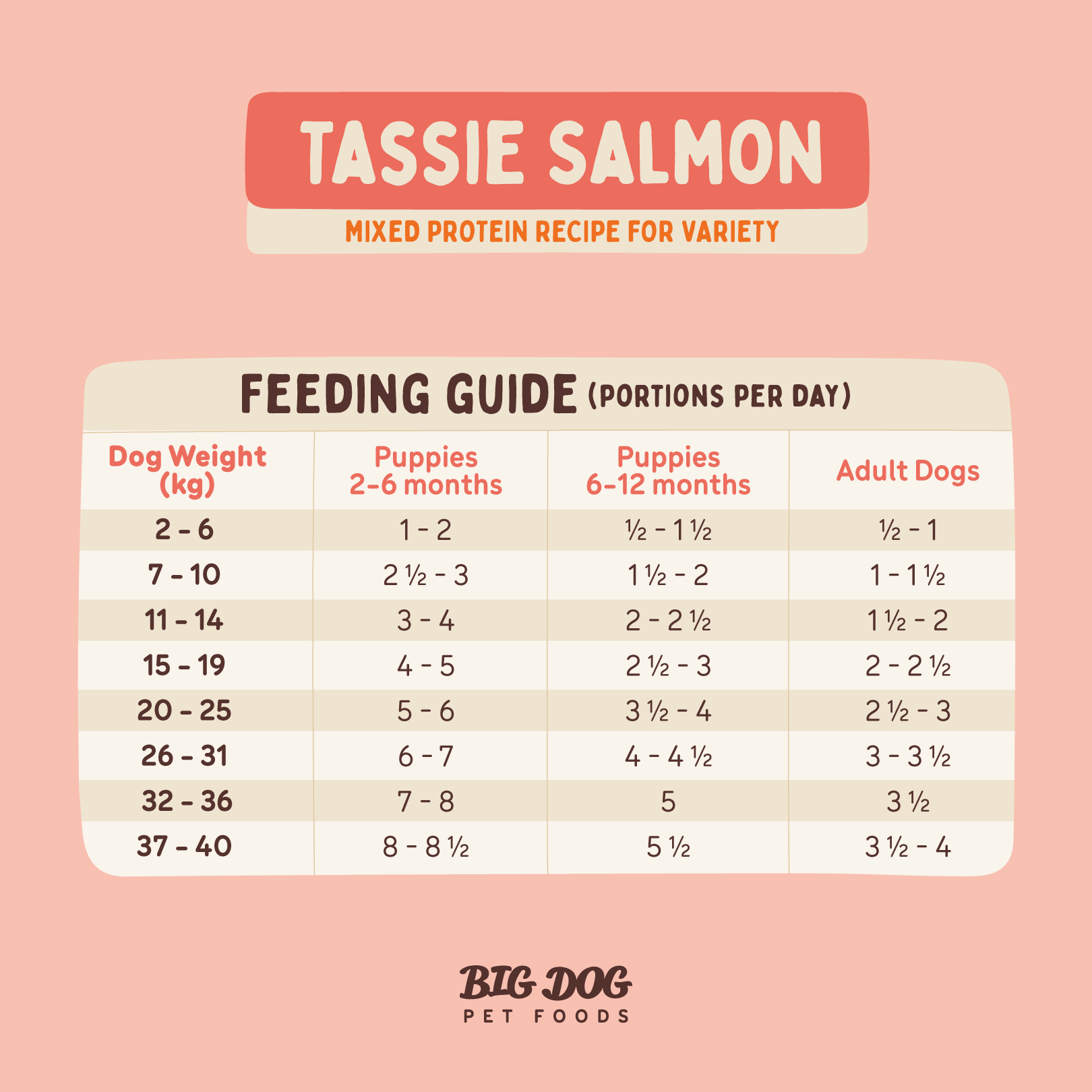 Big Dog Barf Dog Tasmanian Salmon 3KG
