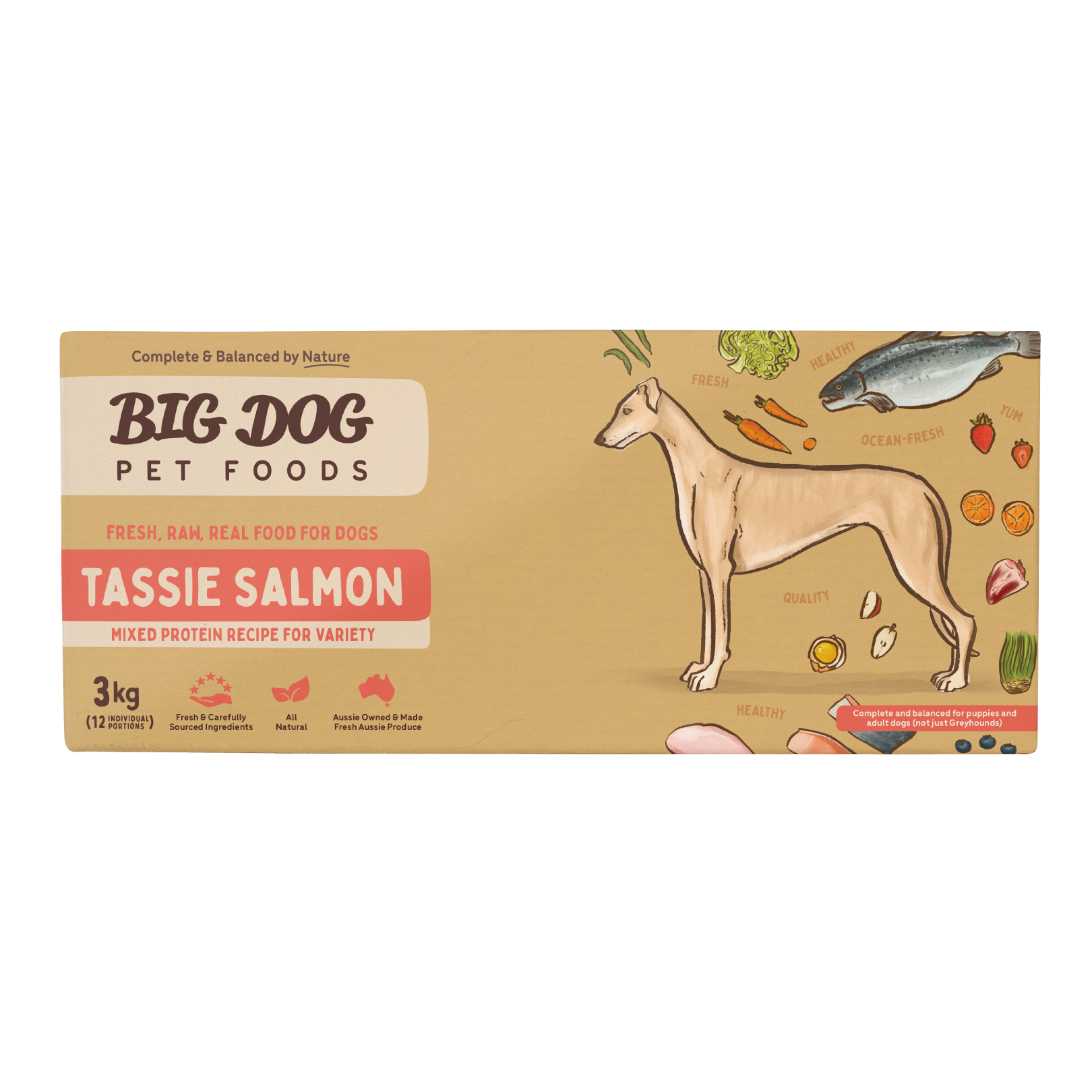 Big Dog Barf Dog Tasmanian Salmon 3KG