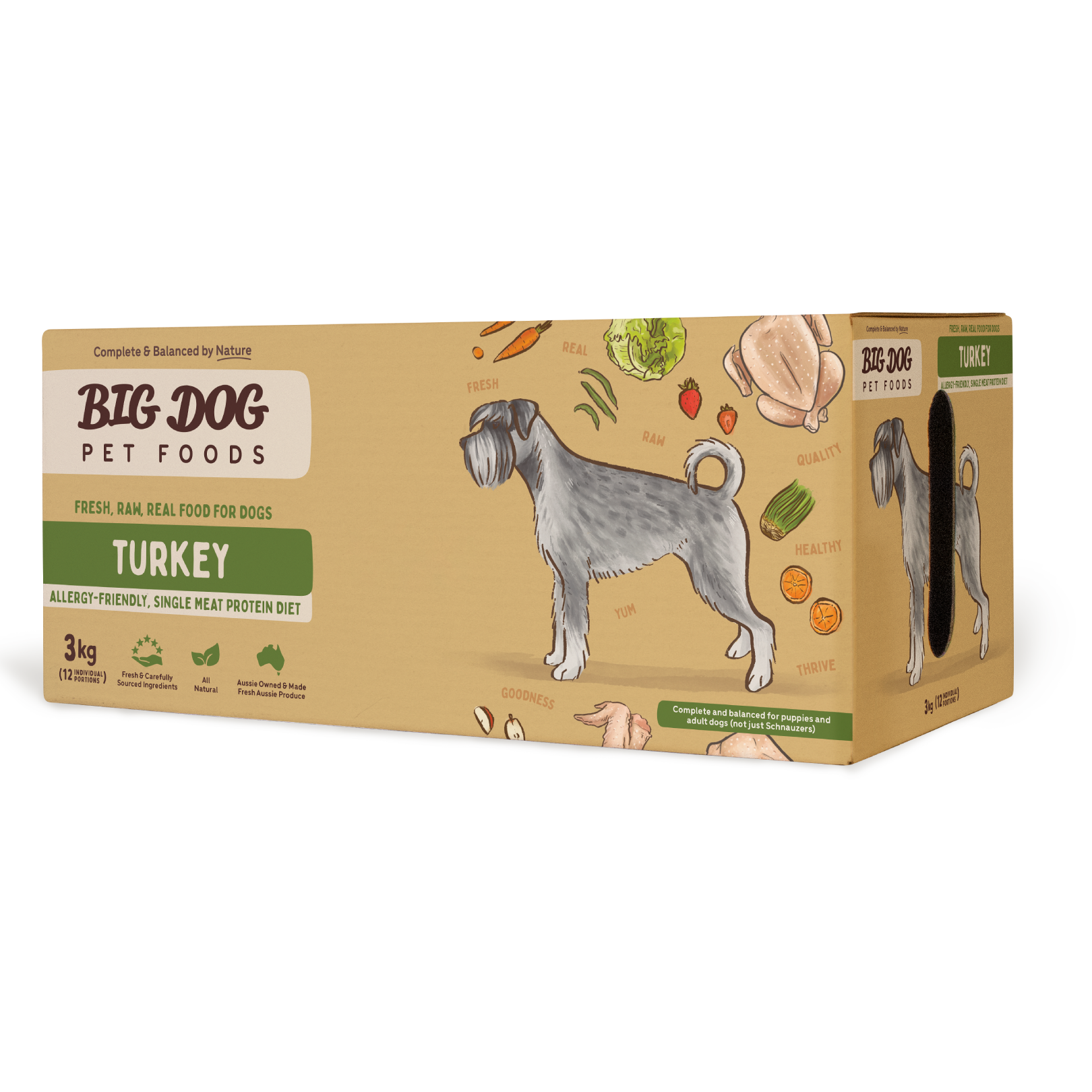 Big Dog Barf Dog Turkey 3KG
