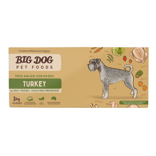 Big Dog Barf Dog Turkey 3KG