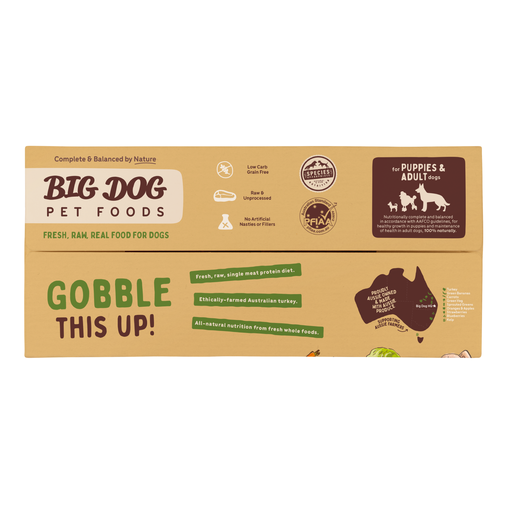 Big Dog Barf Dog Turkey 3KG