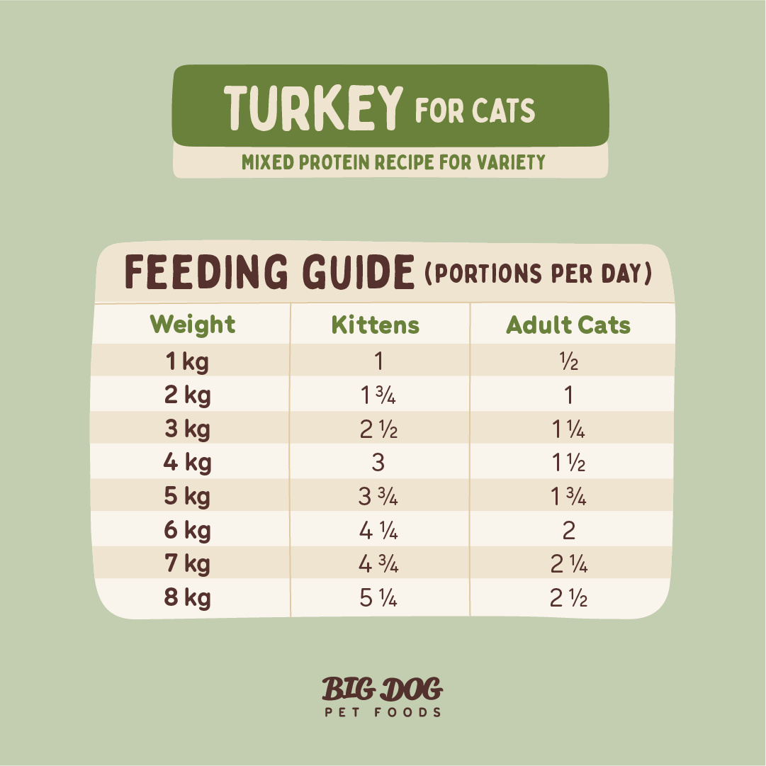 Big Dog Barf Cat Turkey 1.38KG
