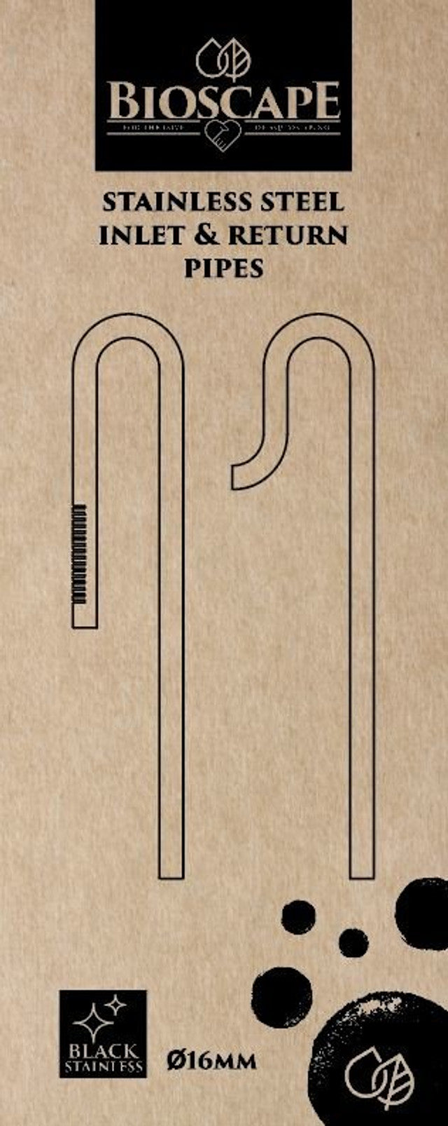 Bioscape 16mm Inlet/outlet Set