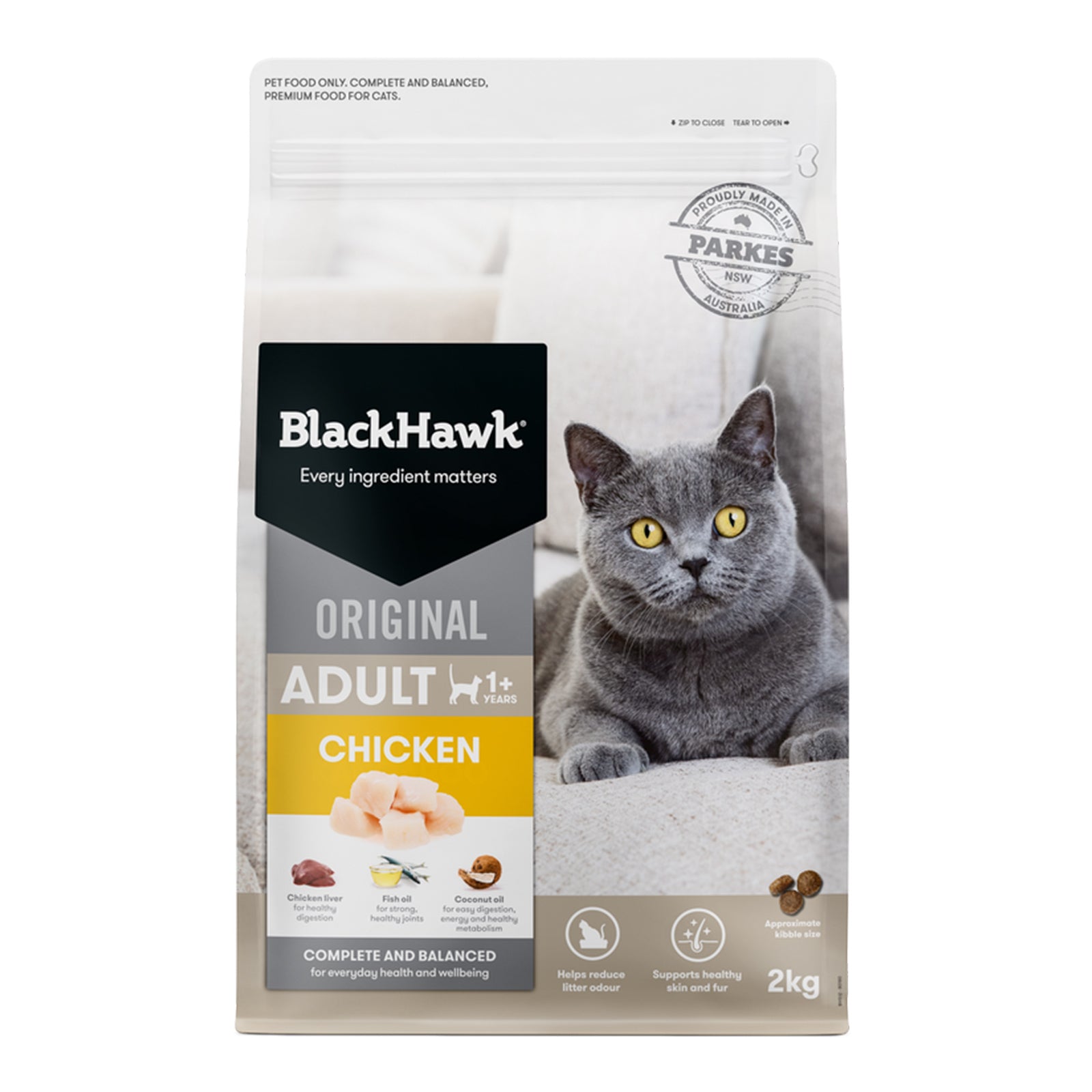 Black Hawk Cat Dry Chicken
