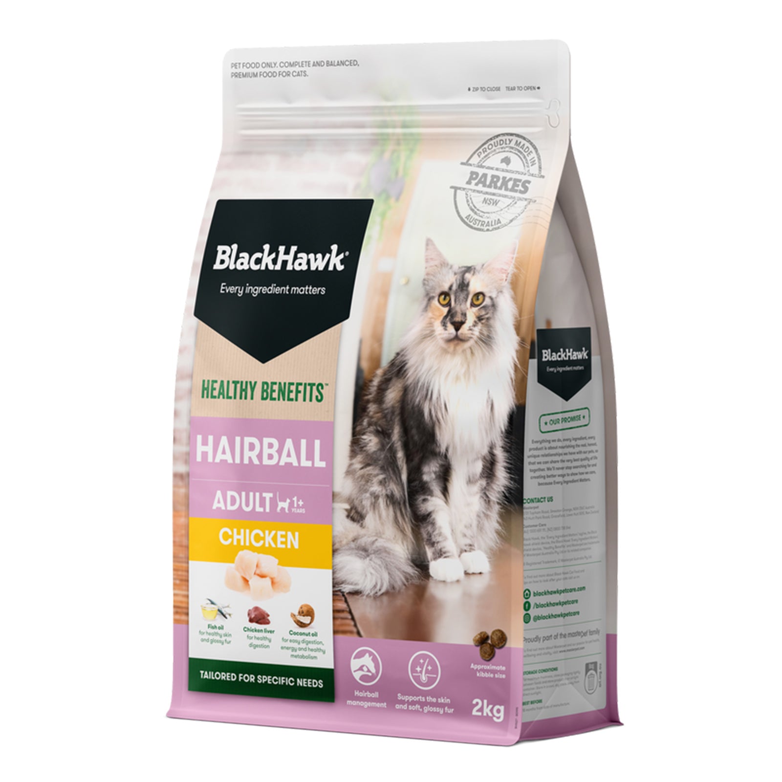 Black Hawk Cat Healthy Benefits Hairball