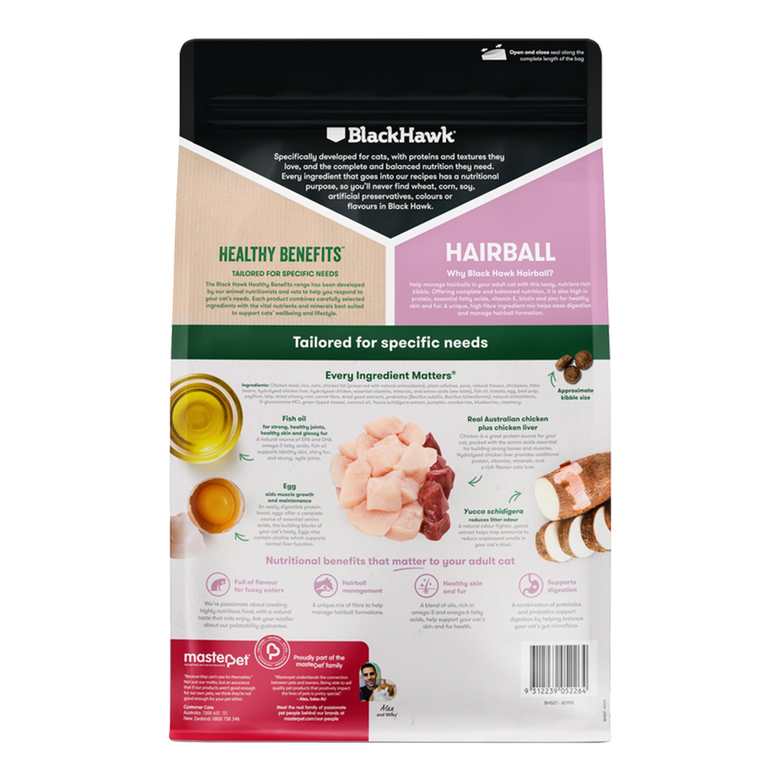 Black Hawk Cat Healthy Benefits Hairball