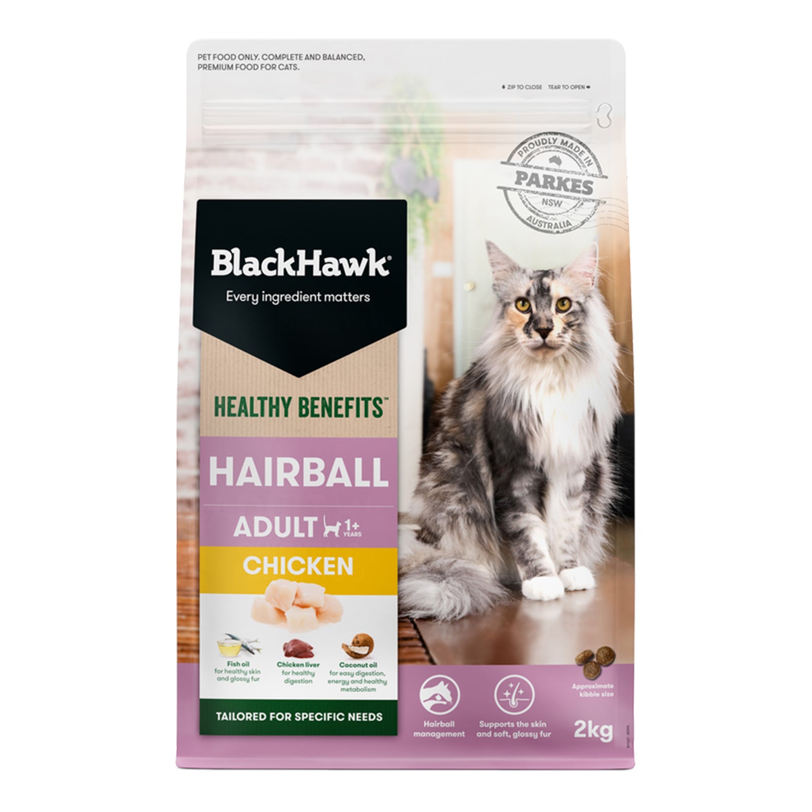Black Hawk Cat Healthy Benefits Hairball