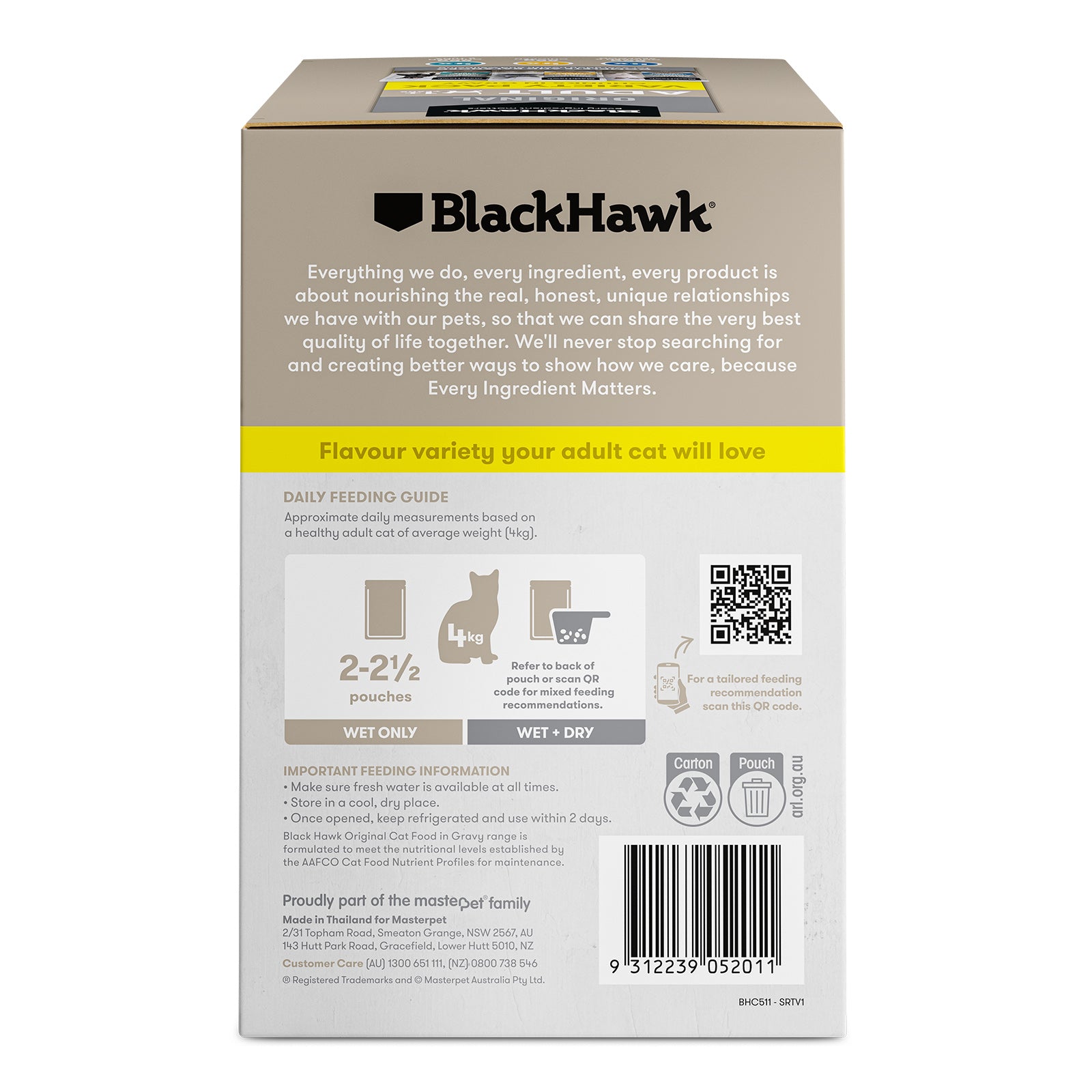 Black Hawk Cat Wet Variety 85g 12pk