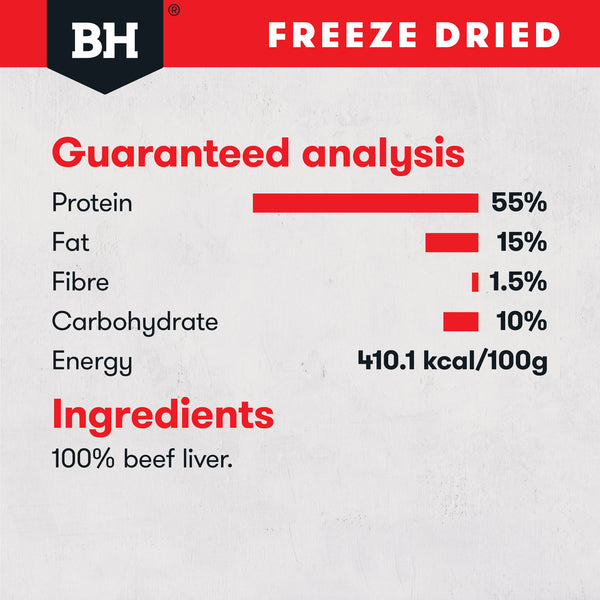 Black Hawk Freeze Dried Beef Liver 50g
