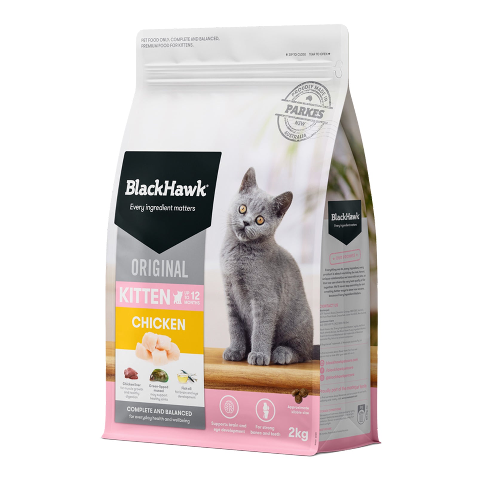 Black Hawk Kitten Dry Chicken