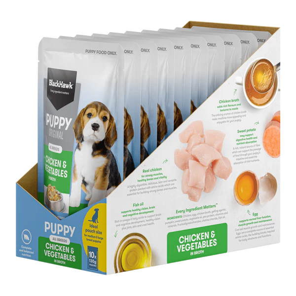 Black Hawk Puppy Wet Chicken 130g