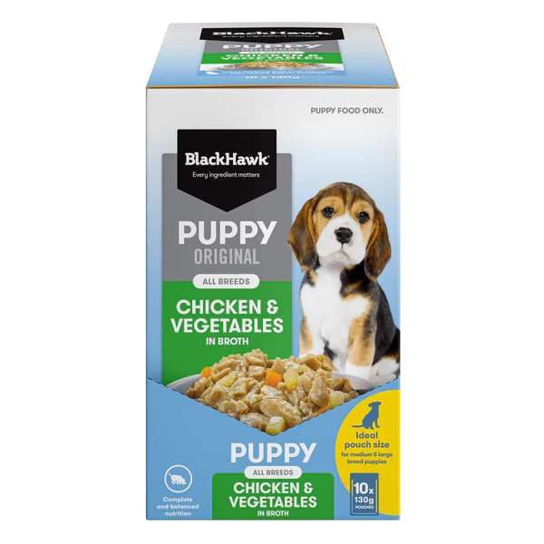 Black Hawk Puppy Wet Chicken 130g
