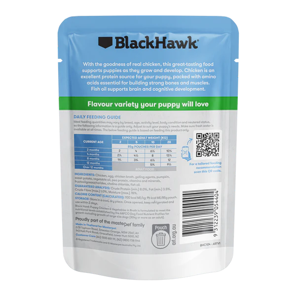 Black Hawk Puppy Wet Chicken 85g
