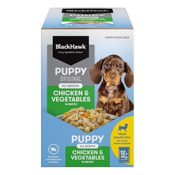 Black Hawk Puppy Wet Chicken 85g