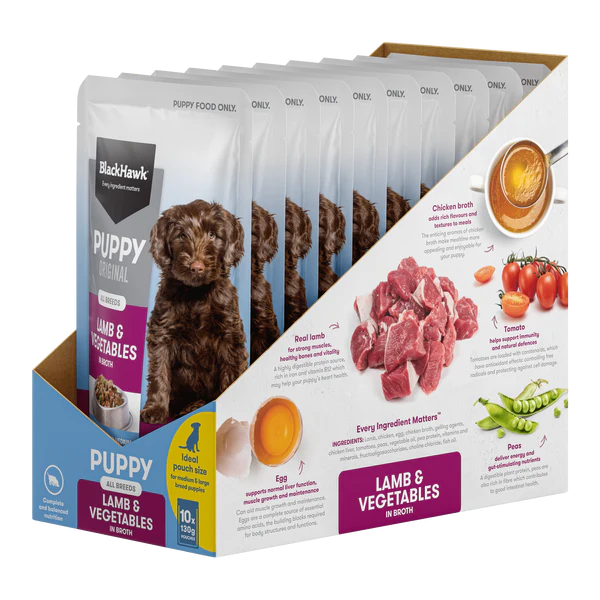 Black Hawk Puppy Wet Lamb 130g