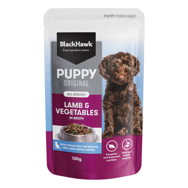 Black Hawk Puppy Wet Lamb 130g