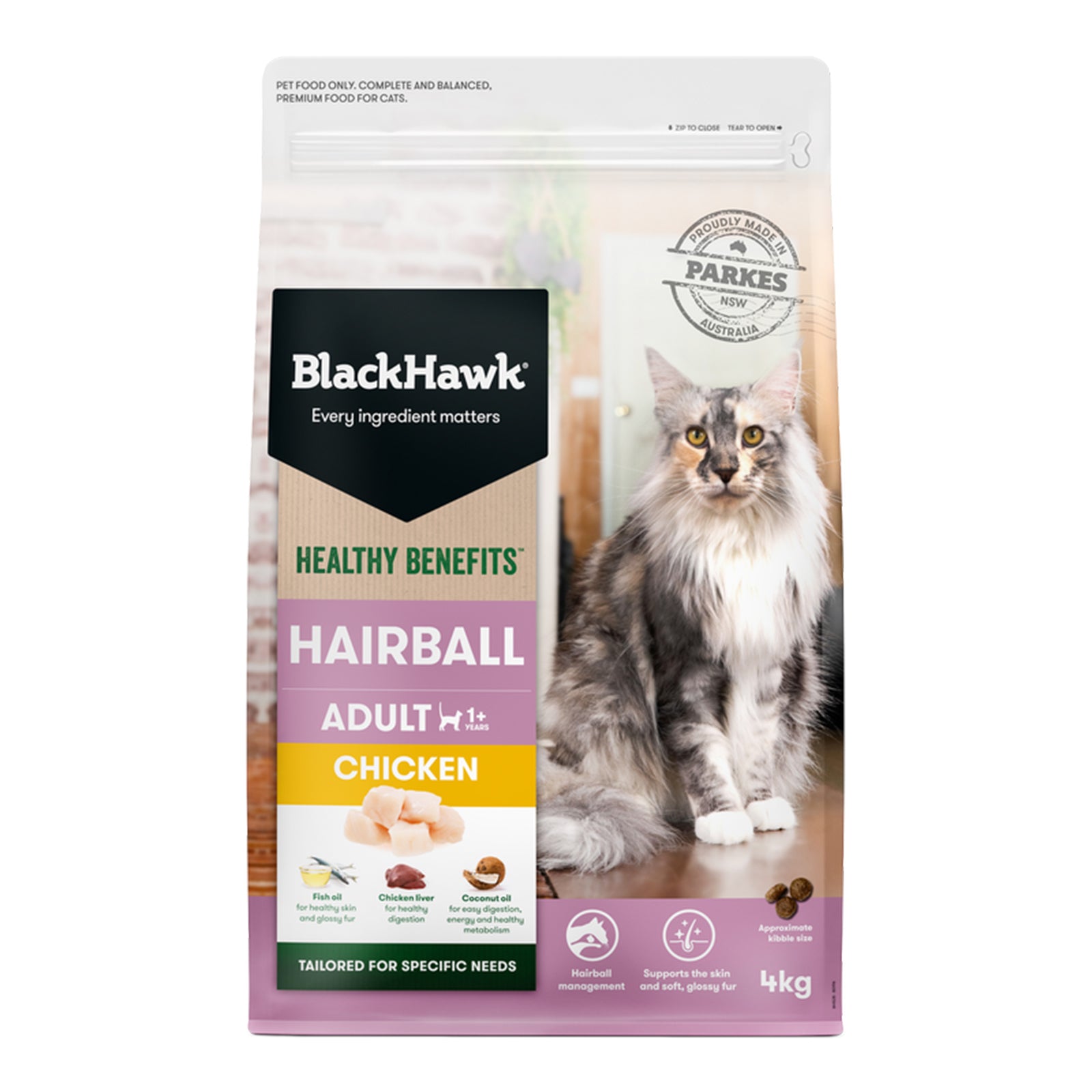 Black Hawk Cat Healthy Benefits Hairball