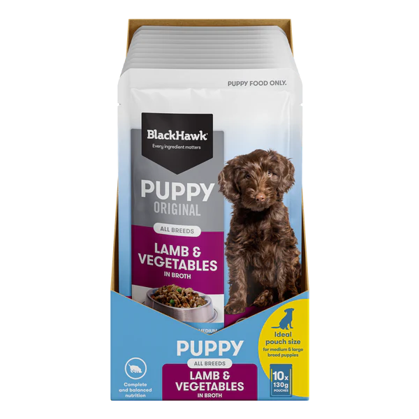 Black Hawk Puppy Wet Lamb 130g
