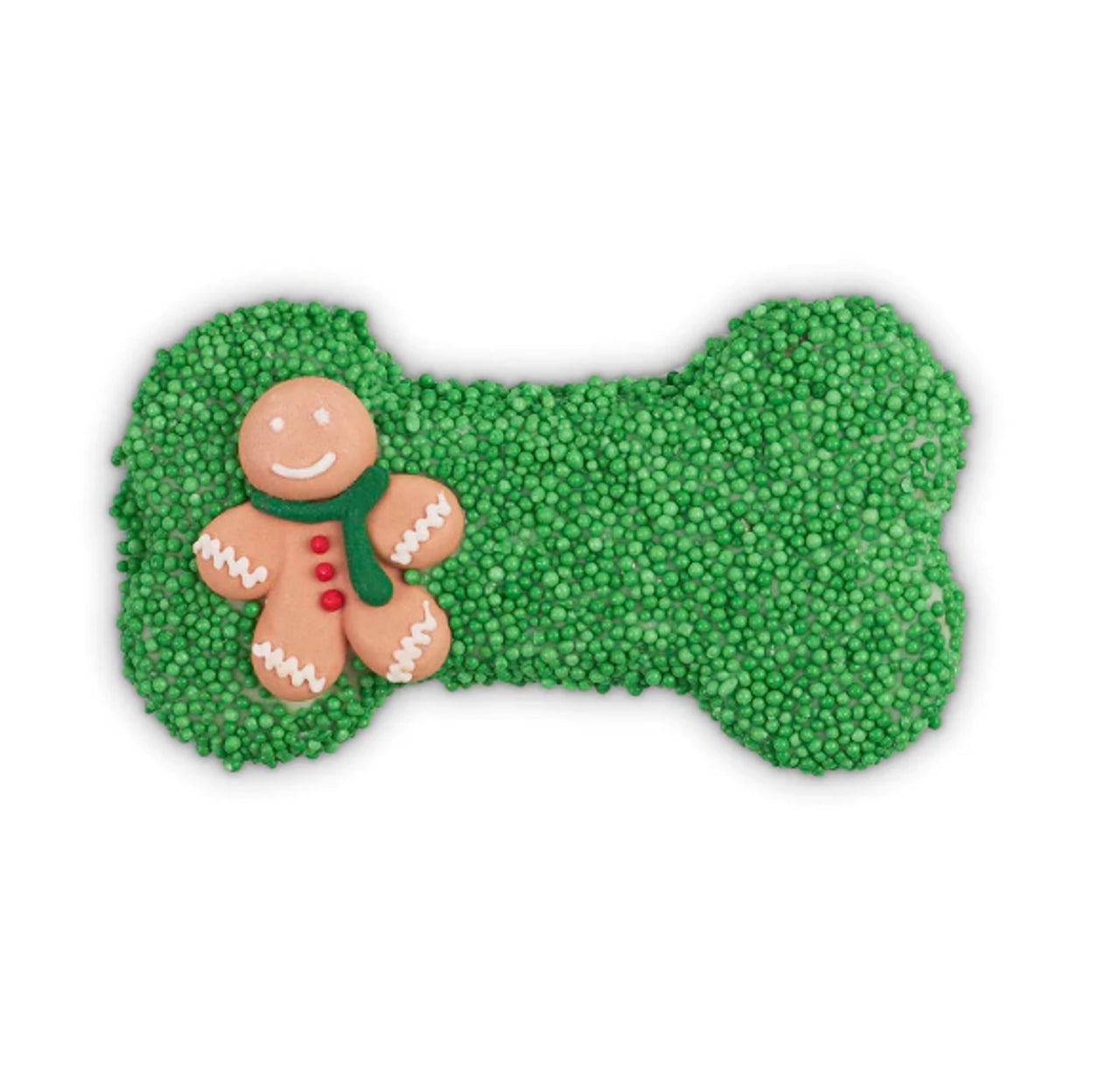 Christmas Bone Gingerbread Cookie with Spri