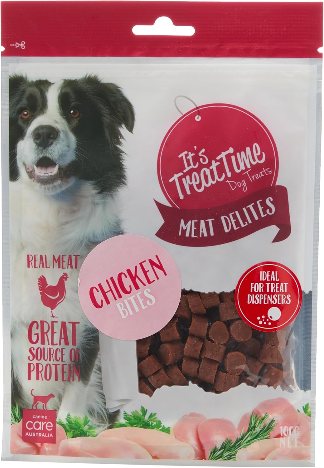 It's Treat Time Dog Chicken Bites 100g