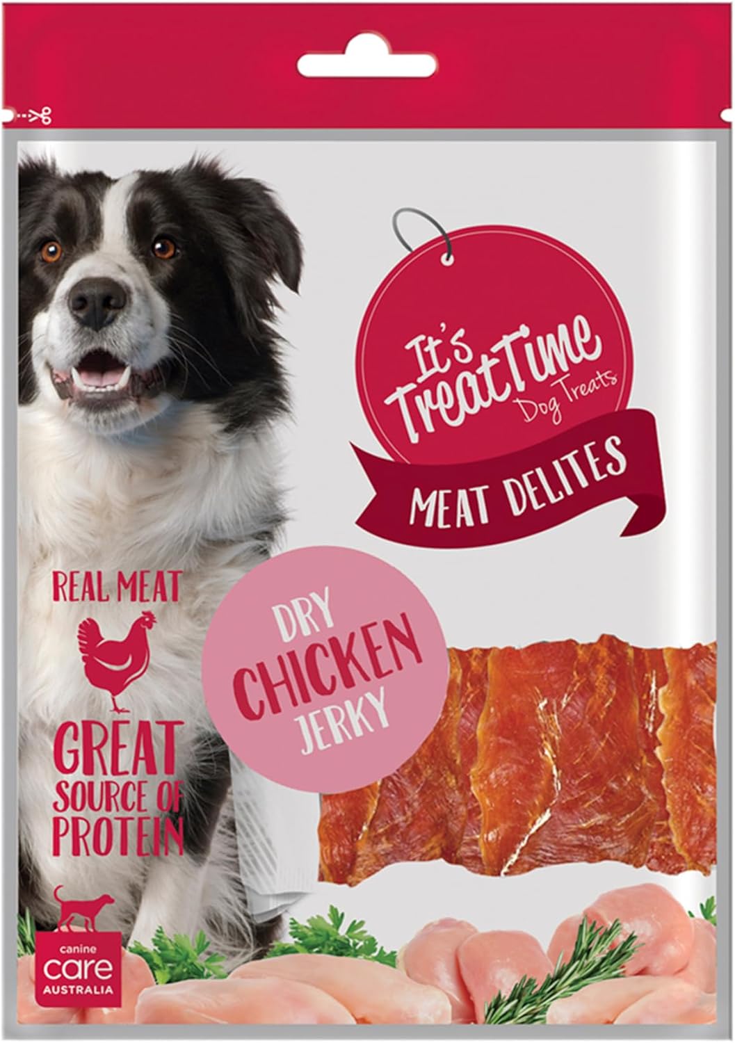 It's Treat Time Dog Chicken Jerky Dry 250g