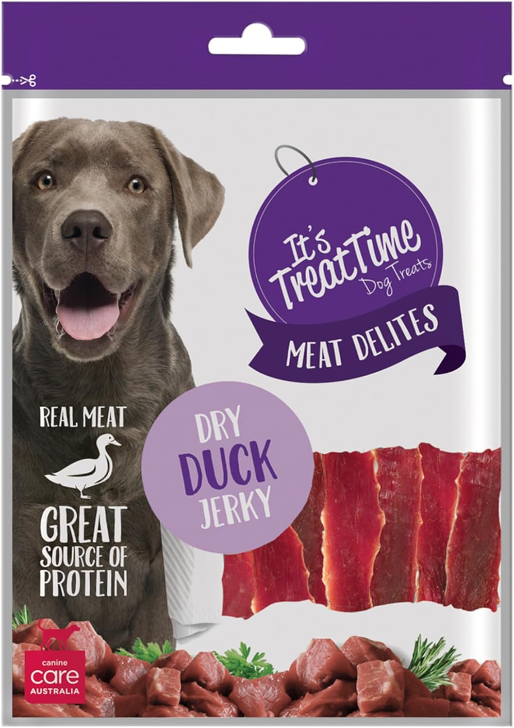 It's Treat Time Dog Duck Jerky Dry 250g