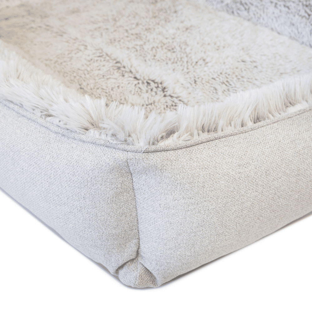 Dog Lounger Ortho Aspen Faux Fur Small