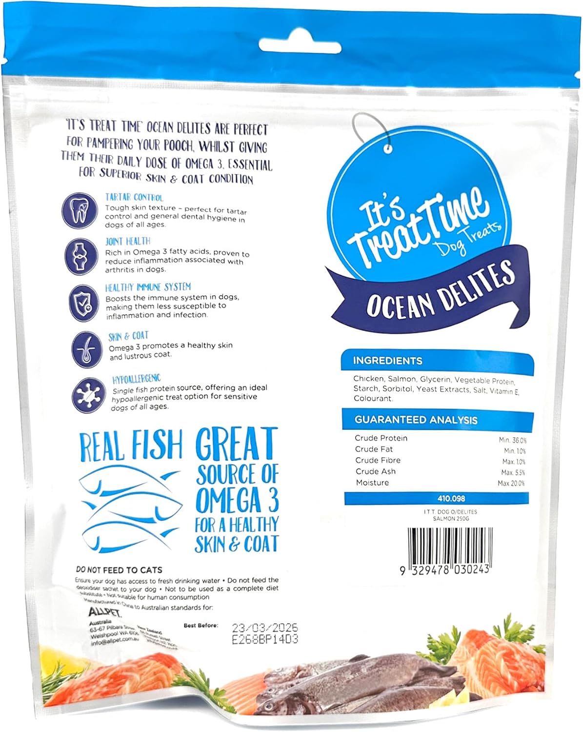 It's Treat Time Dog Salmon 250g