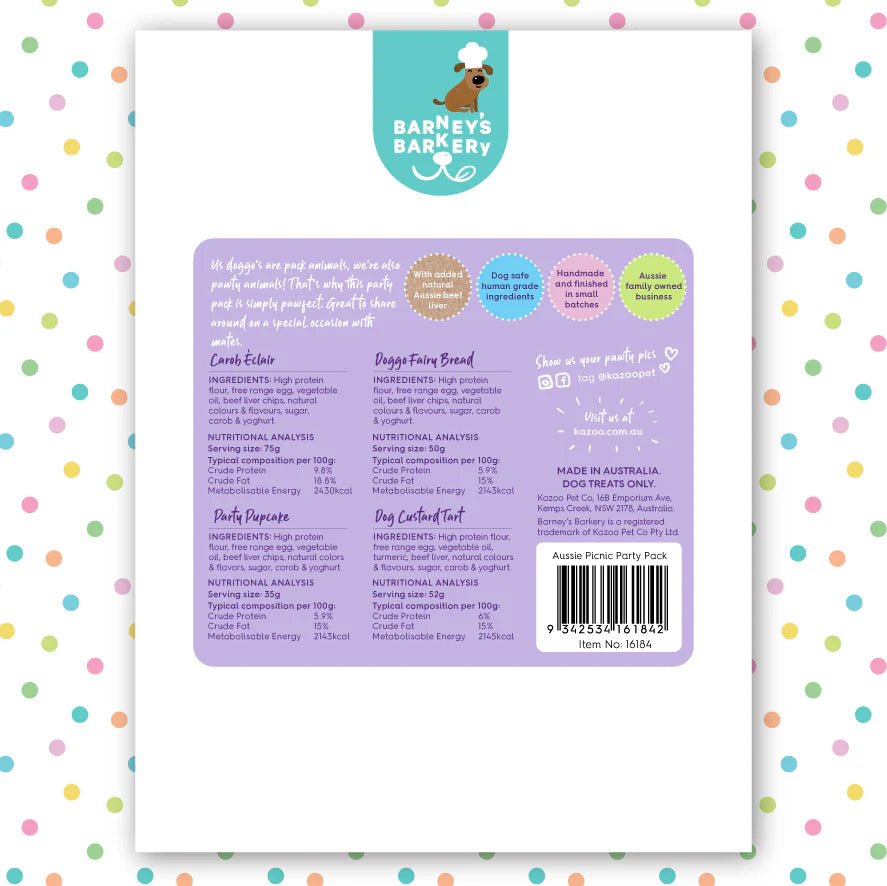 Kazoo Treats Aussie Picnic Pack
