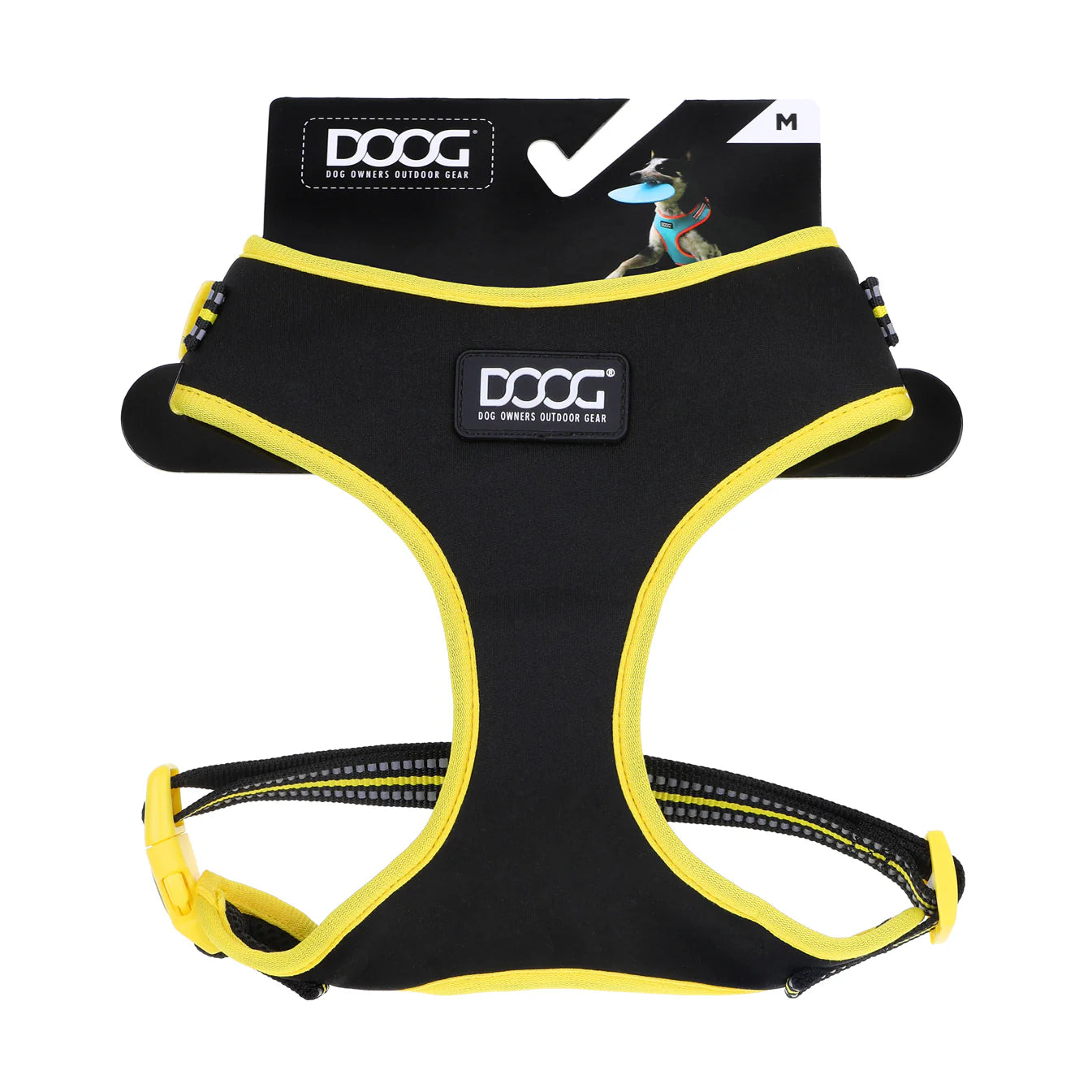 Doog Neoflex Harness Black Neon