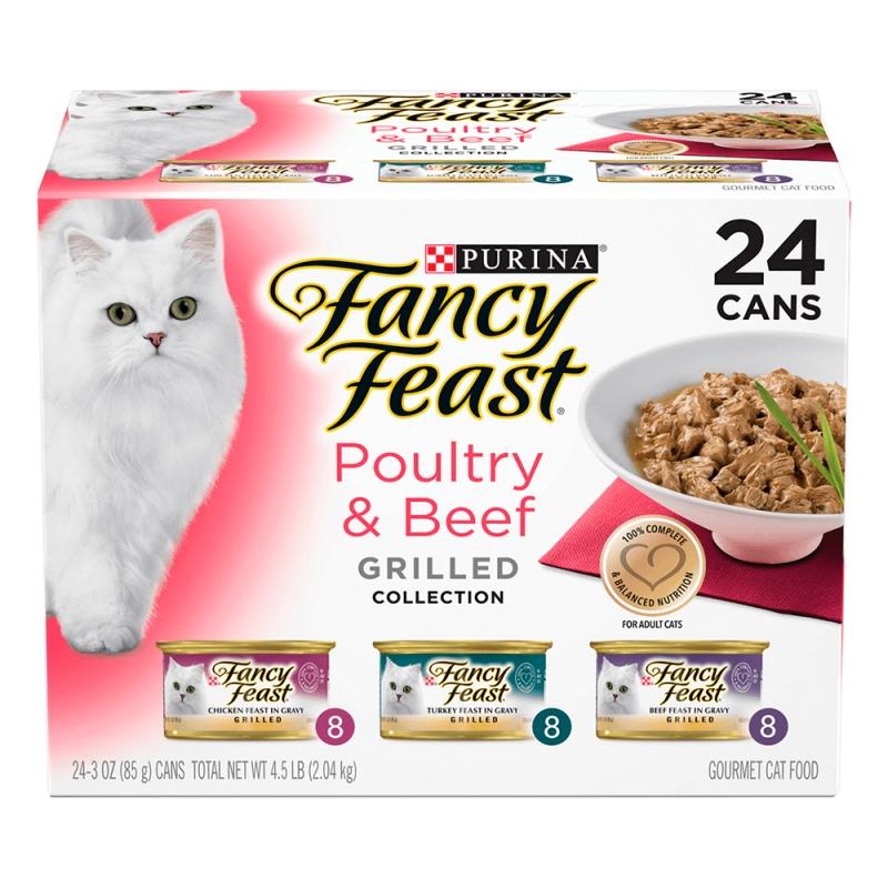 Fancy Feast 85g Grilled Poultry And Beef 24pk