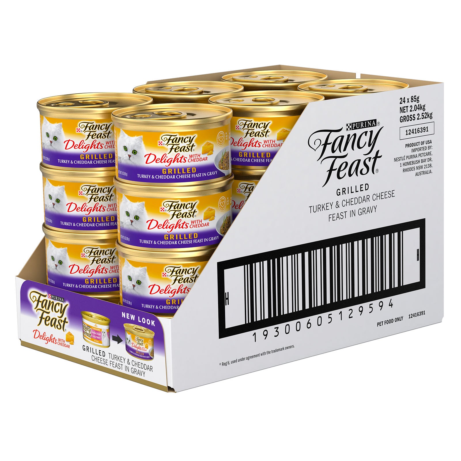 Fancy Feast 85g Cheddar Turkey