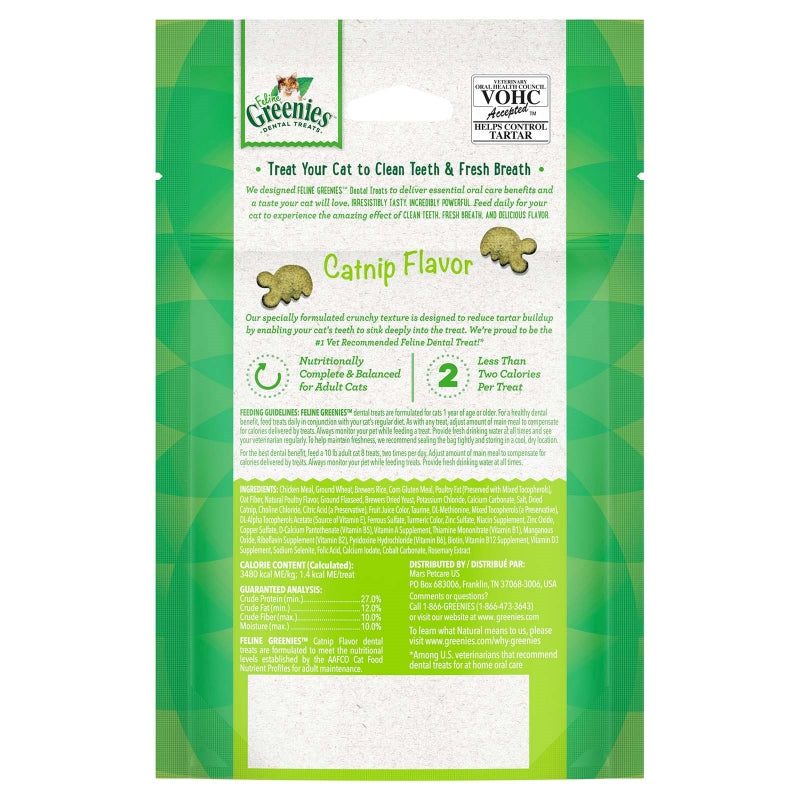 Feline Greenies 60g Catnip