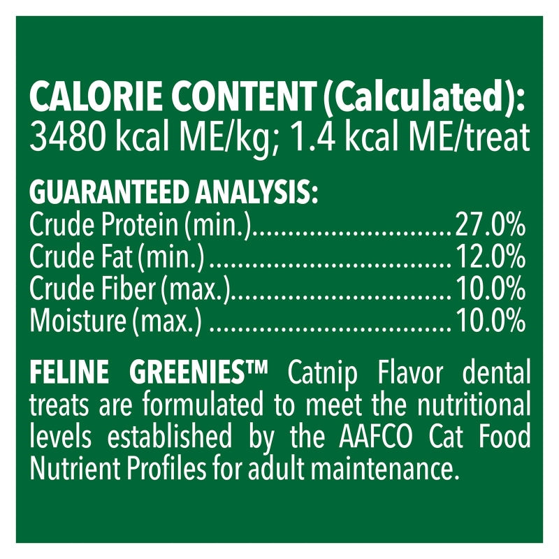 Feline Greenies 60g Catnip