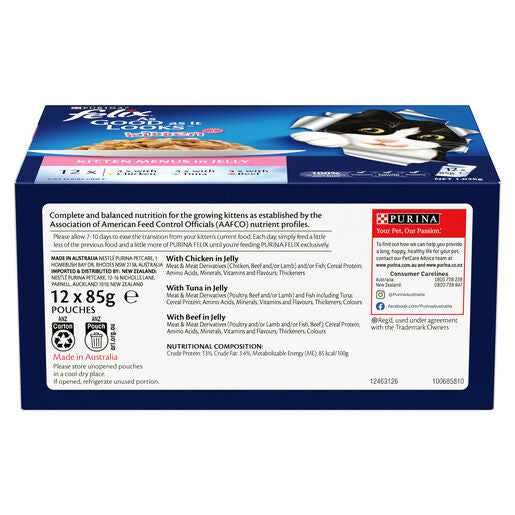 Felix Agail Kitten Menu MP 12X85G