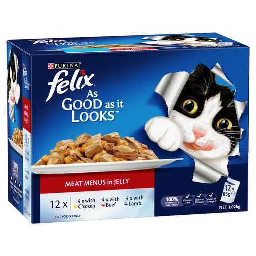 Felix Agail Meat Menu MP 12X85G