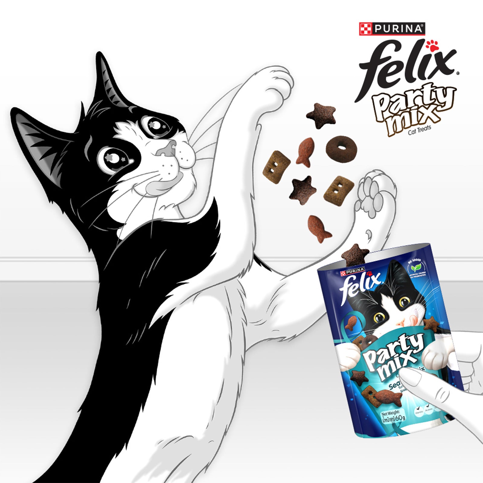 Felix Party Mix Seafood Mix 8X60g