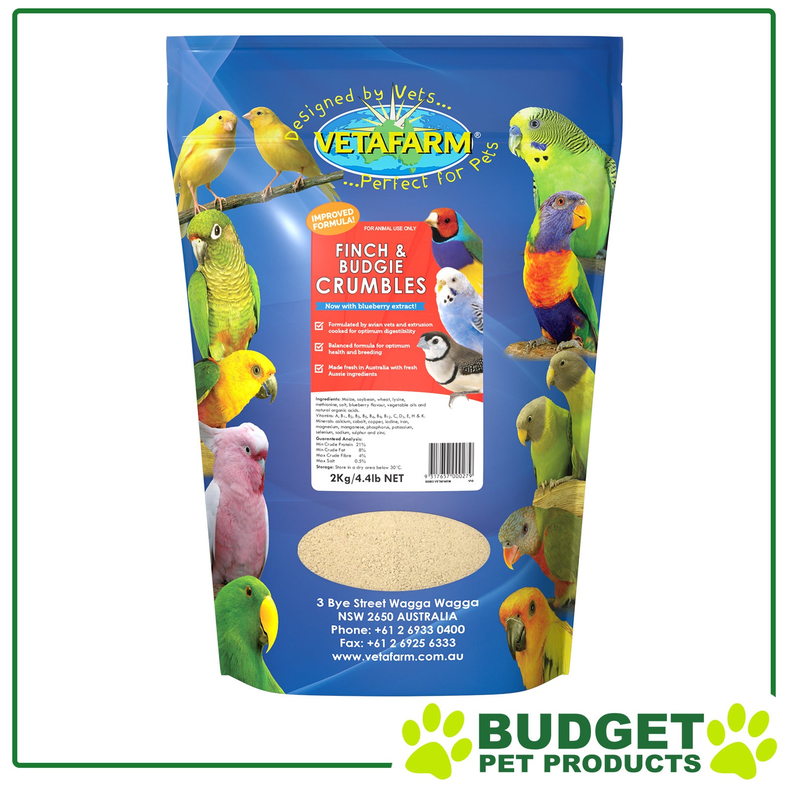 Vetafarm Finch & Budgie Crumbles