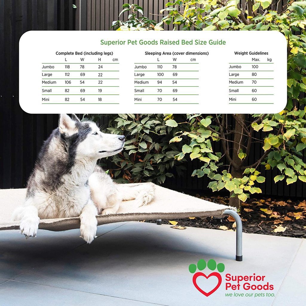 Jumbo hessian dog bed deals