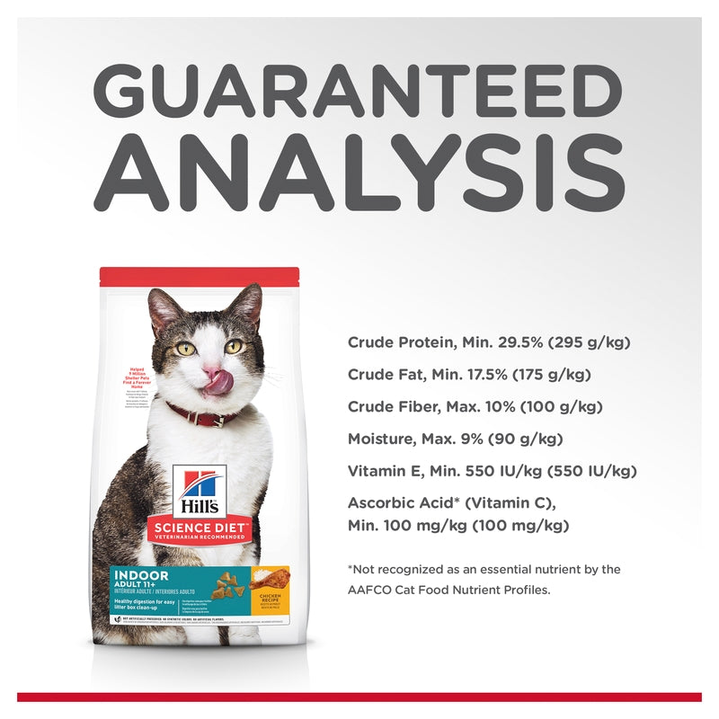Science Diet Cat Dry Adult +11 Indoor 1.58kg