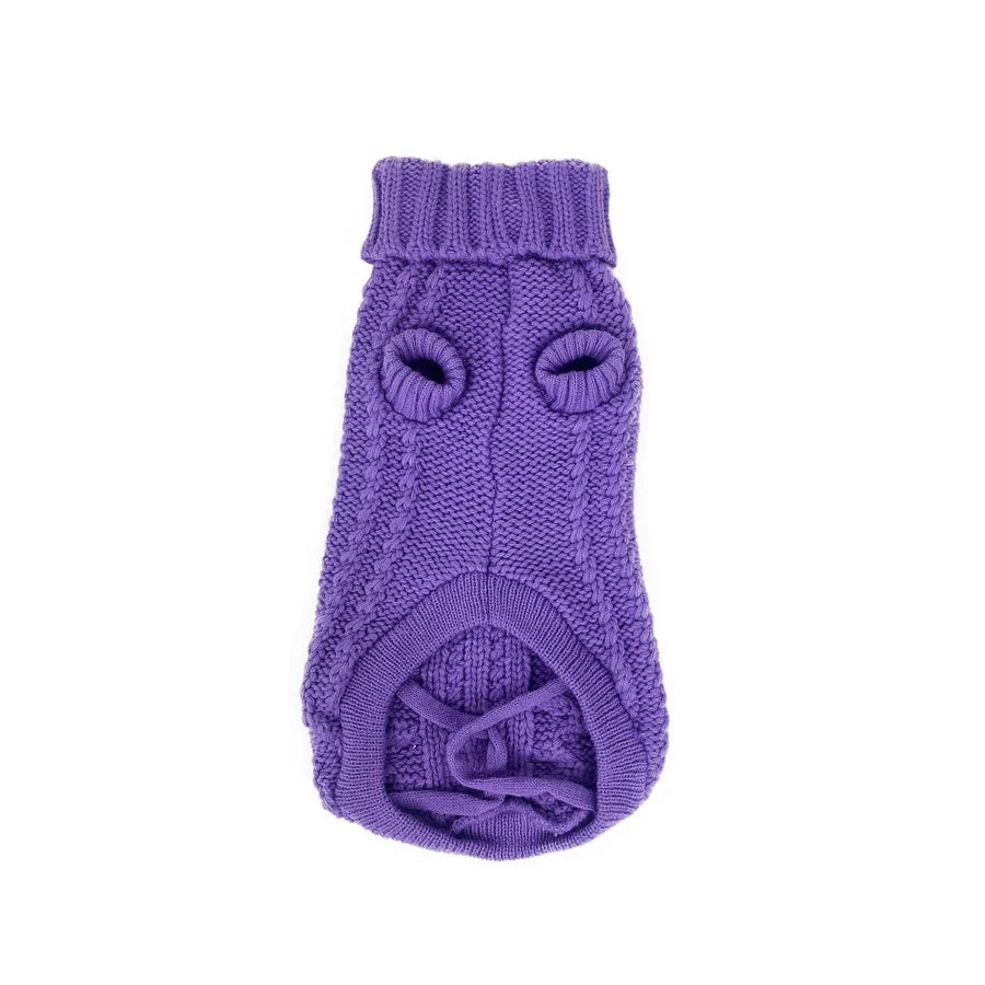 Huskimo Dog Jumper French Knit Lavender