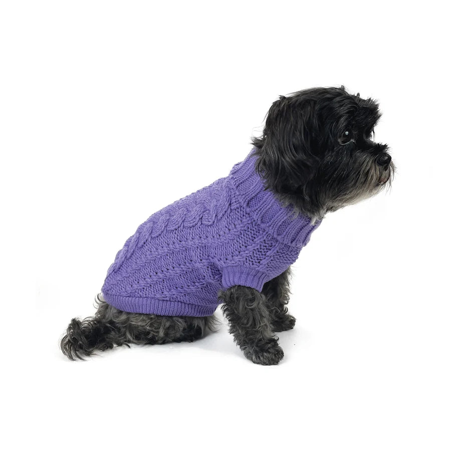 Huskimo Dog Jumper French Knit Lavender
